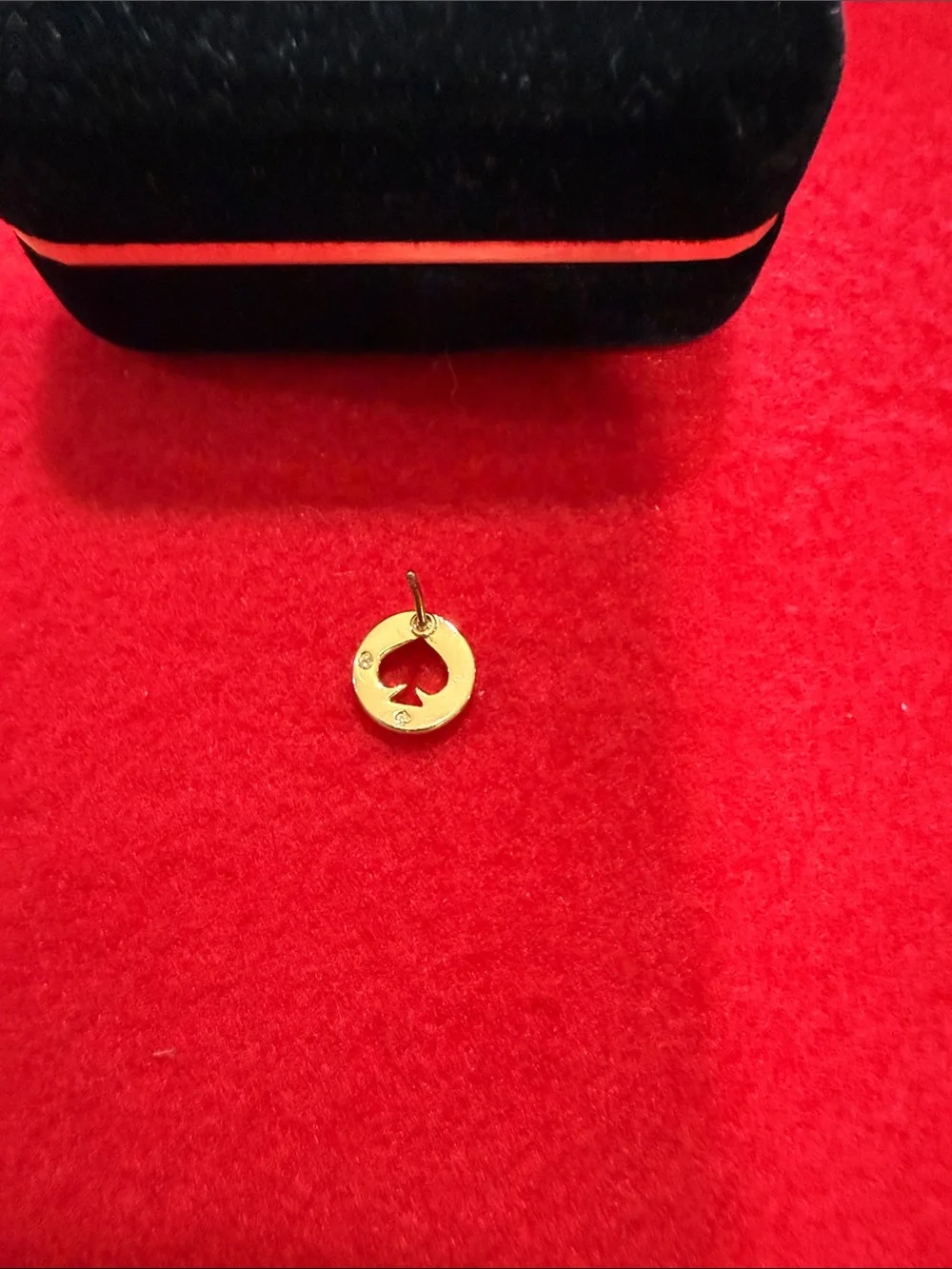 kate spade gold-tone heart halo stud earrings with crystal accents